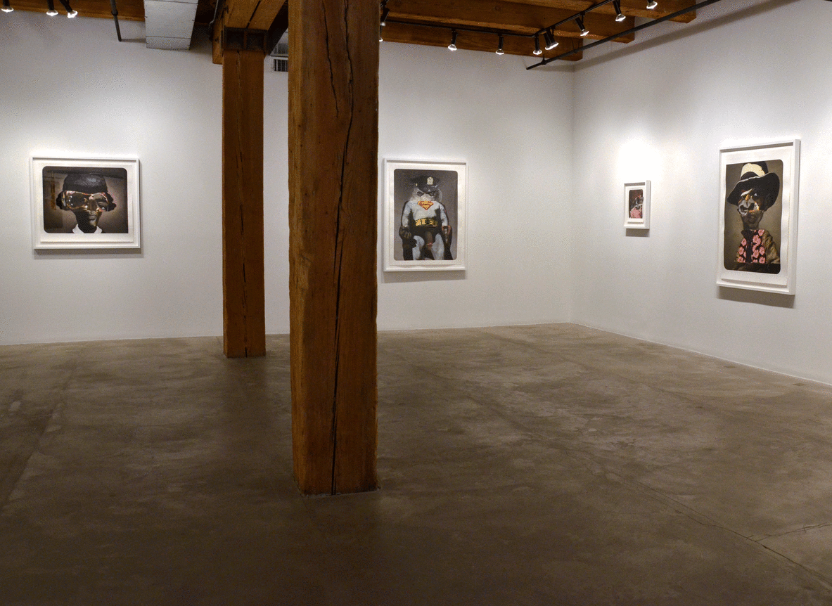 Installation view at Rhona Hoffman Gallery/Nathaniel Mary Quinn/Back and Forth/2015