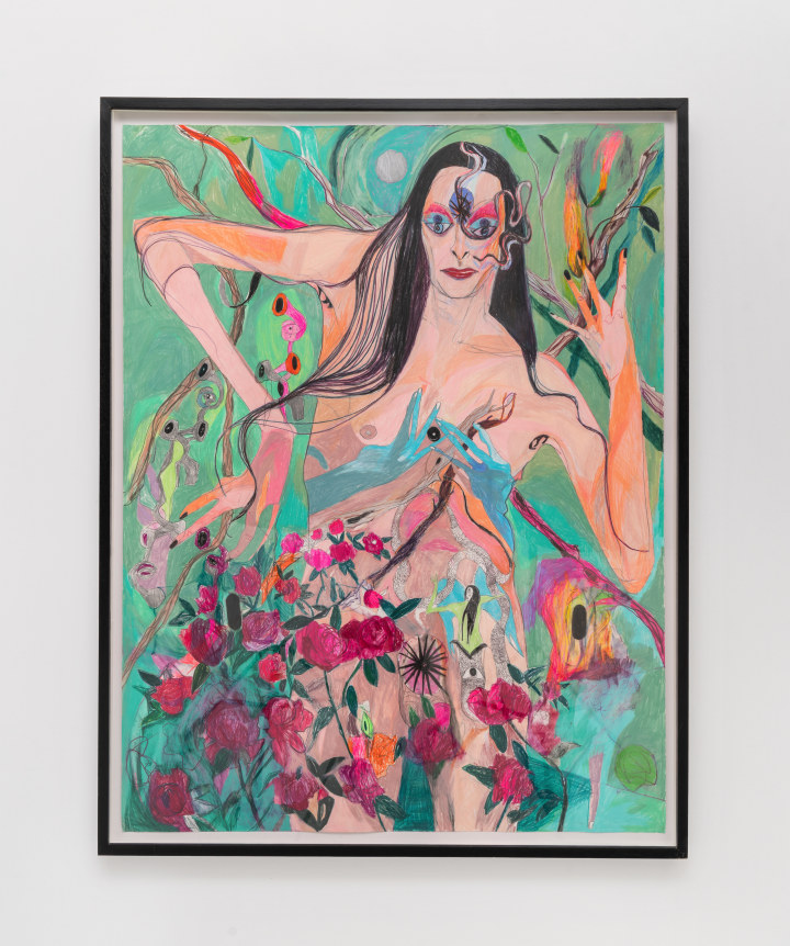 Caleb Yono, Interdimensional femmes / rescue of the Vivian girls/ finger fire, 2023