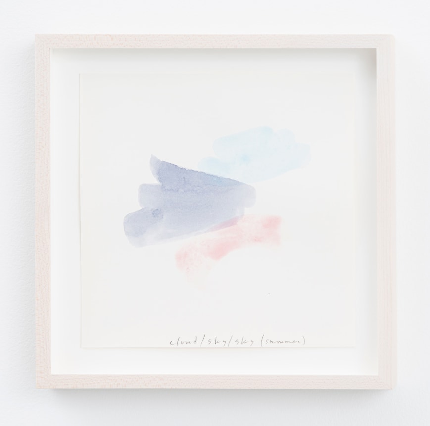 Spencer Finch.&nbsp;Color Notes (Summer), I,&nbsp;2020. Watercolor on paper,&nbsp;set of 25 notes, 7 x 7 inches, paper (each), 9 x 9 inches, frame (each).&nbsp;