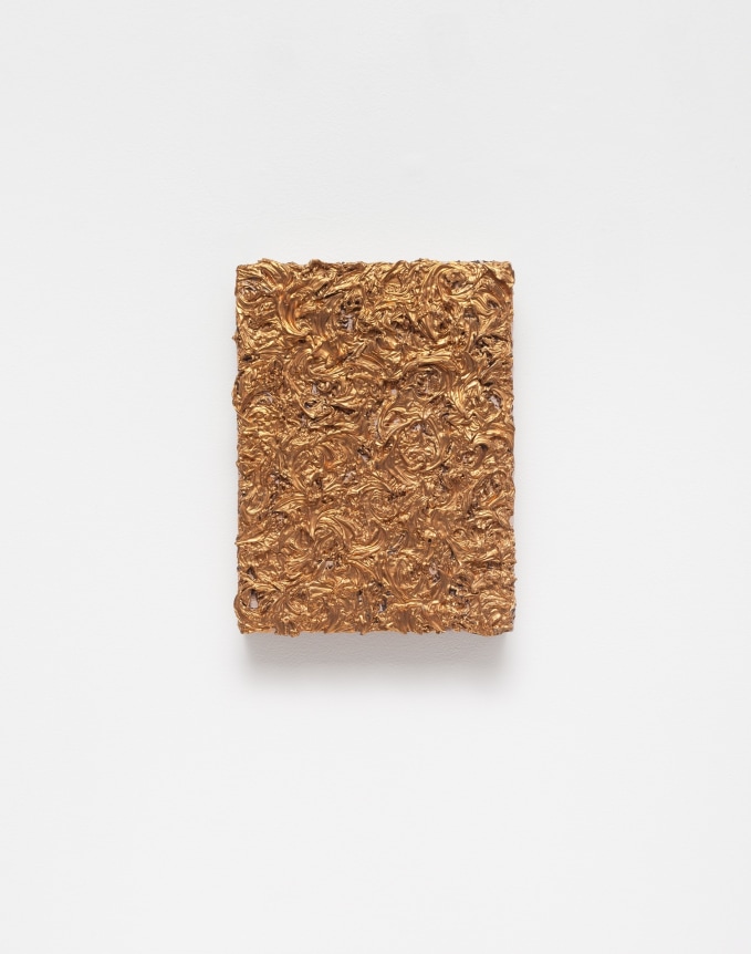 Donald Moffett,&nbsp;Untitled, 1996-2002. Oil on linen, 17 7/8 x 8 7/8 x 1 3/4 inches.