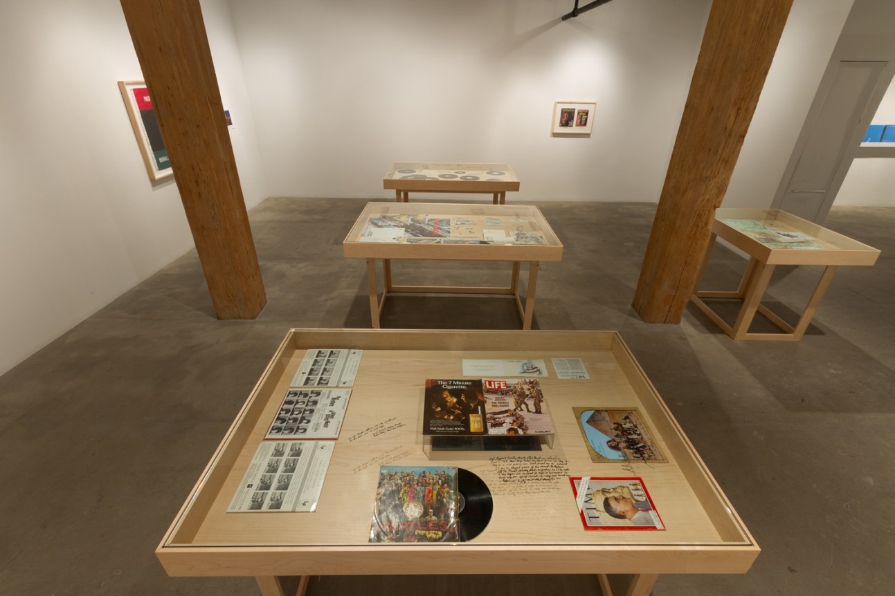 Installation view at Rhona Hoffman Gallery, Michael Rakowitz, The Breakup, 2014