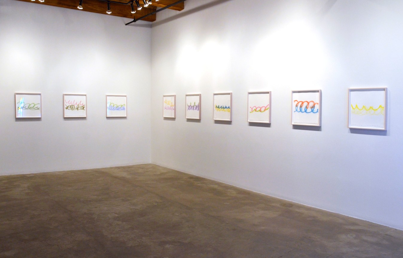 Installation view at Rhona Hoffman Gallery/Spencer Finch/Saturated Light/2016