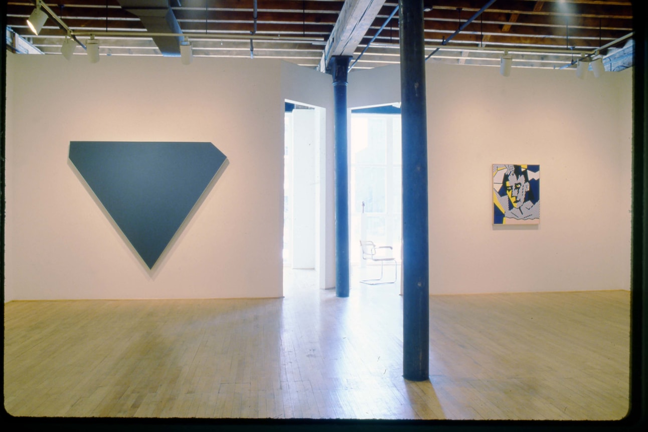 Installation view at Rhona Hoffman Gallery, New Paintings, 1982.