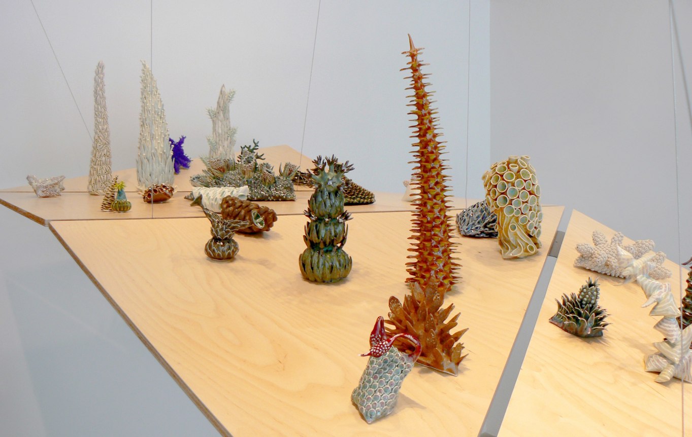 Installation view at Rhona Hoffman Gallery, Chris Garofalo, Aquibotanous Zoolatry, 2010