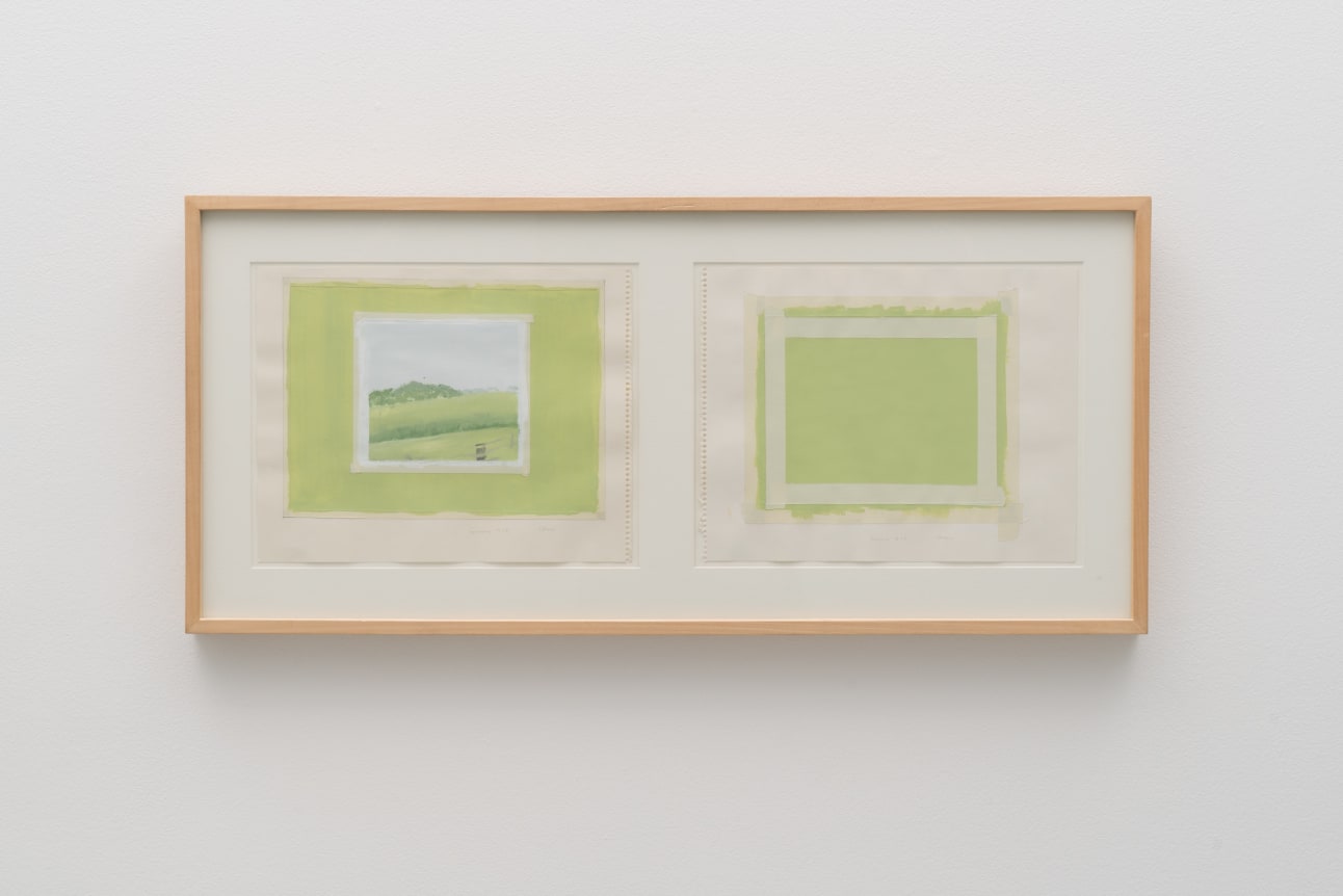 SYLVIA PLIMACK MANGOLD, 5PM Diptych Spring, 1978