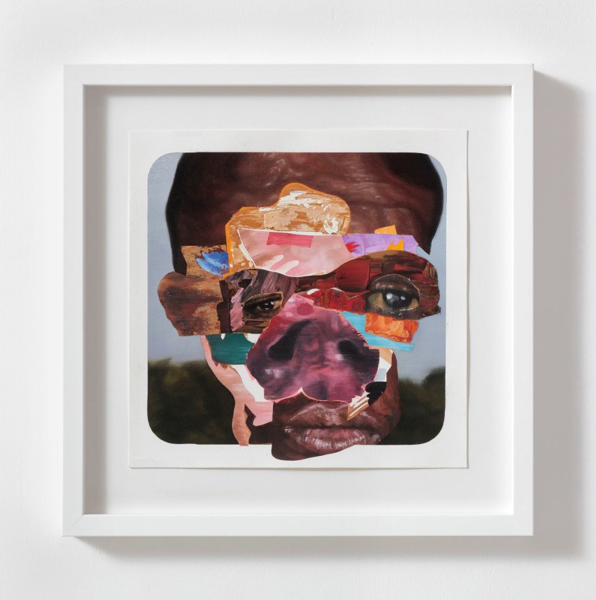 Brother-in-Law, 2016, Black charcoal, gouache, soft &amp;amp; oil pastel, oil paint, paint stick on Coventry Vellum Paper