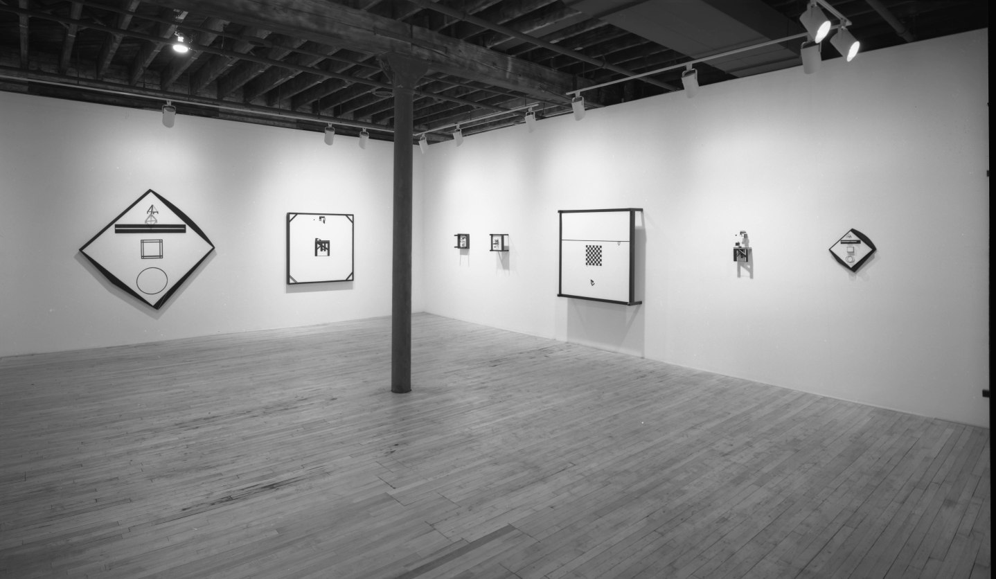 Installation view at Rhona Hoffman Gallery, John Obuck, Paintings, 1980