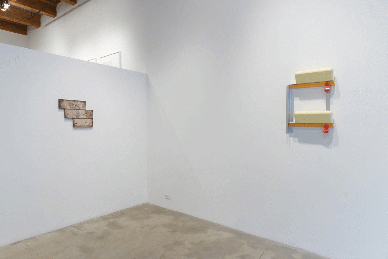 Installation view at Rhona Hoffman Gallery, Richard Rezac, Signal, 2014, Photo: Robert Heishman
