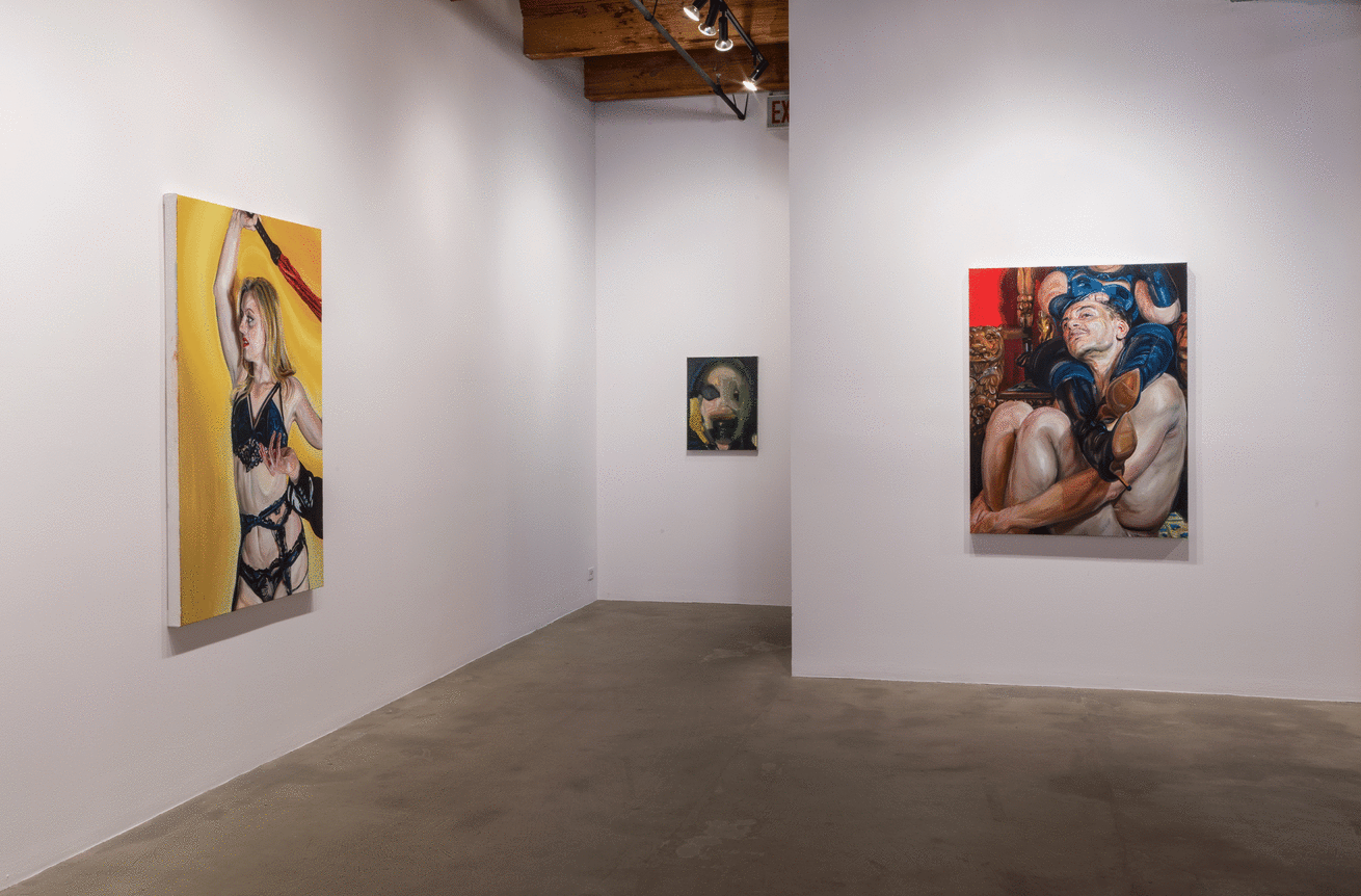 Installation view at Rhona Hoffman Gallery/Natalie Frank/Dancers and Dominas/2017