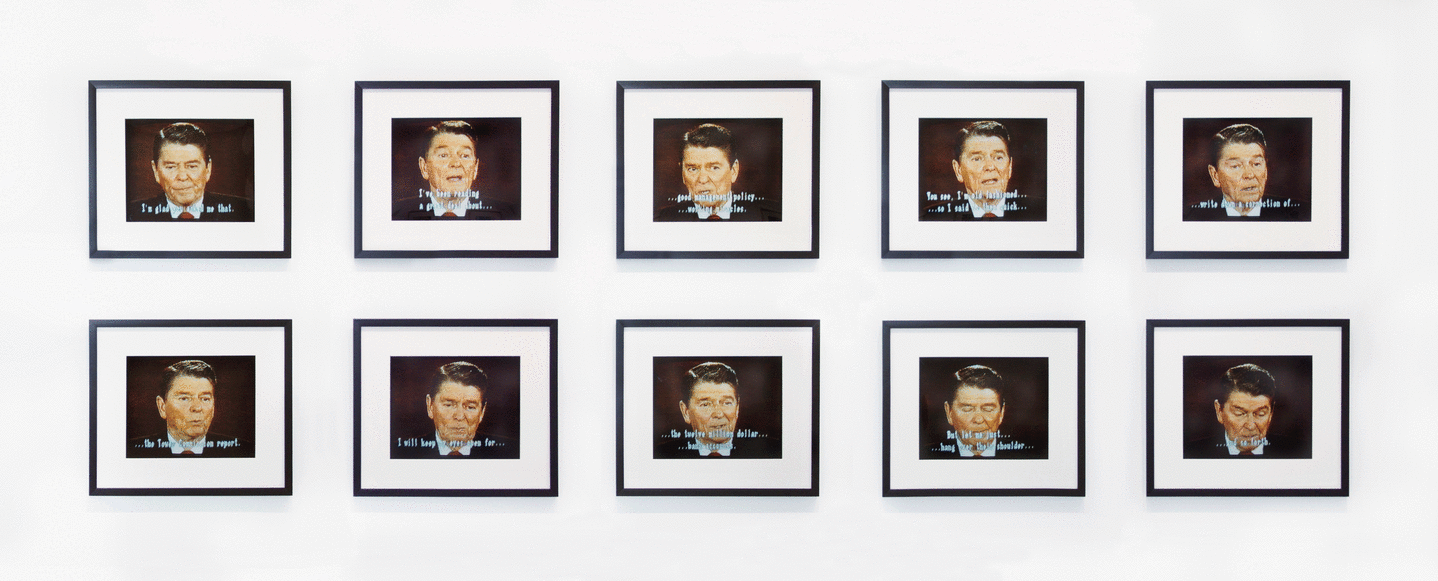 Robert Heinecken/Mr. President... Mr. President... A, Set #2/1987/Silver-dye bleach prints/Set of 10