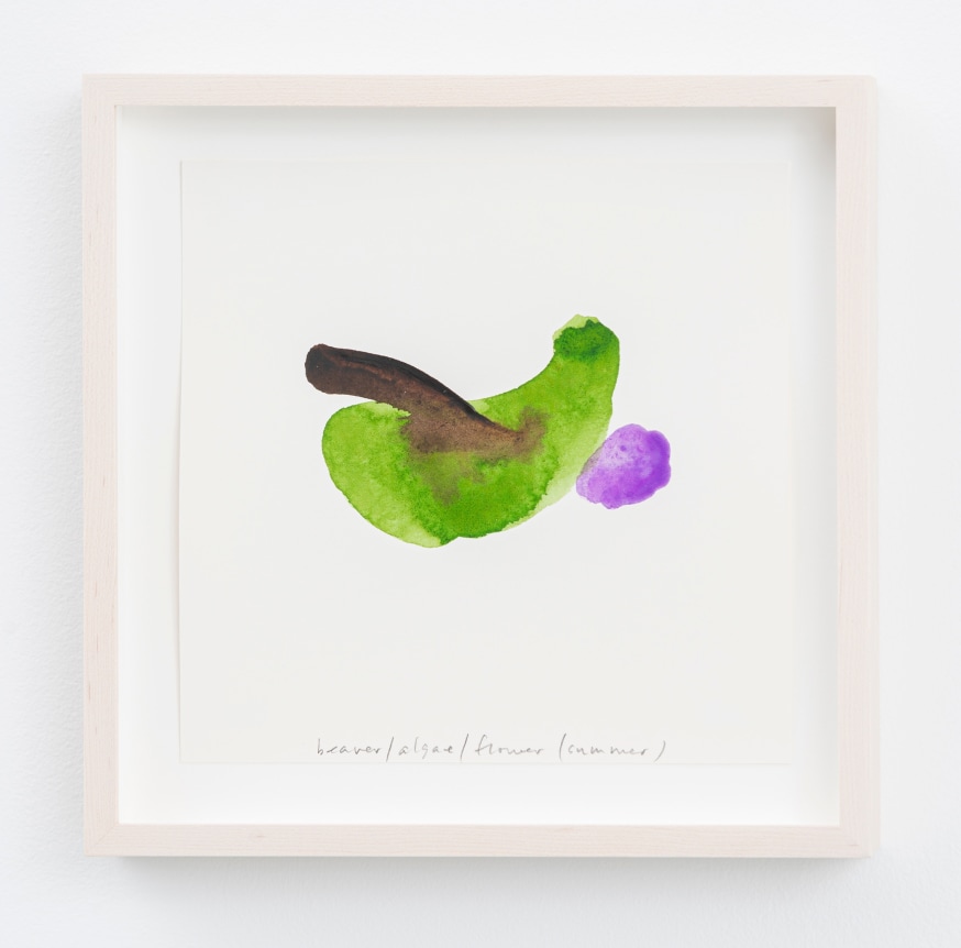 Spencer Finch.&nbsp;Color Notes (Summer), I,&nbsp;2020. Watercolor on paper,&nbsp;set of 25 notes, 7 x 7 inches, paper (each), 9 x 9 inches, frame (each).&nbsp;