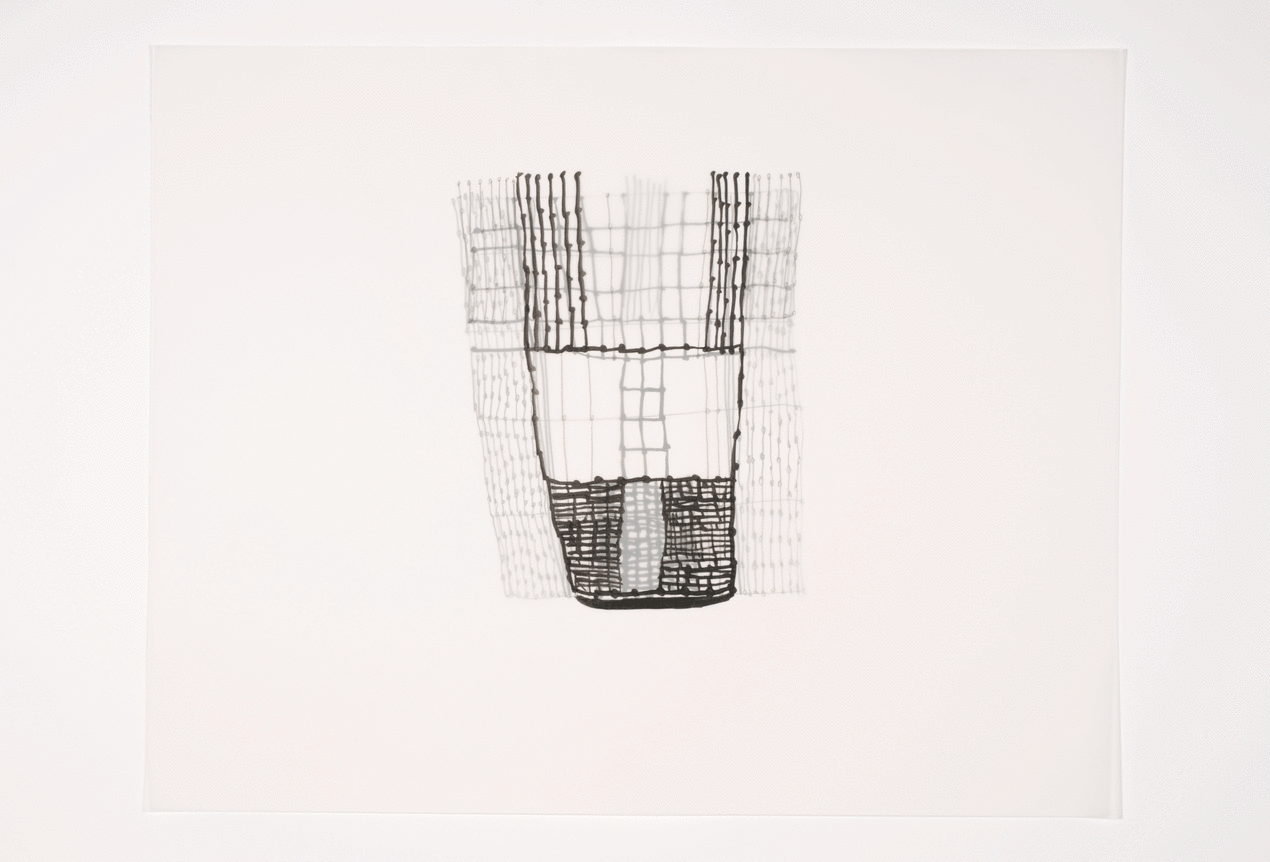 Building, 2010 Ink and pencil on tracing paper