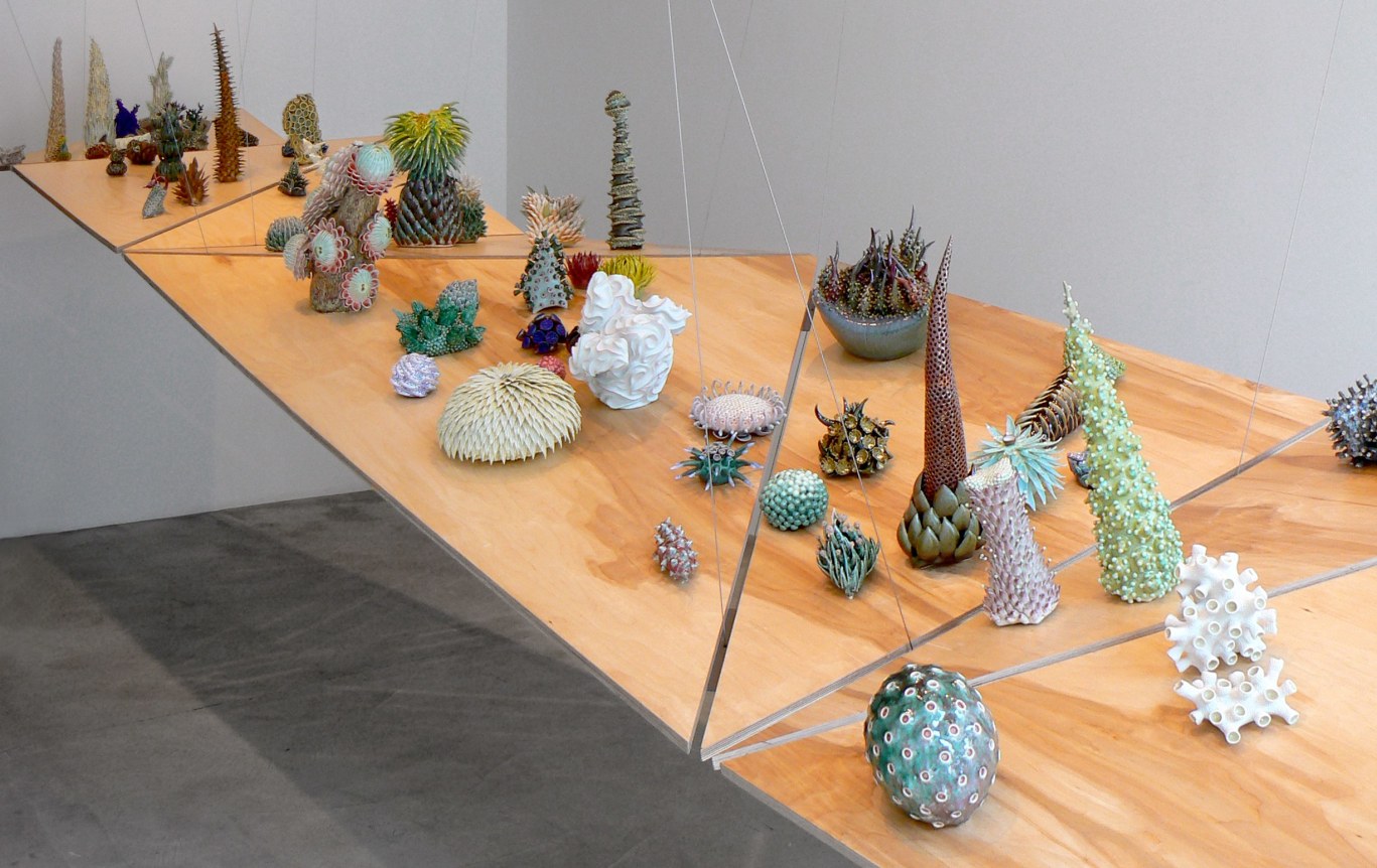 Installation view at Rhona Hoffman Gallery, Chris Garofalo, Aquibotanous Zoolatry, 2010