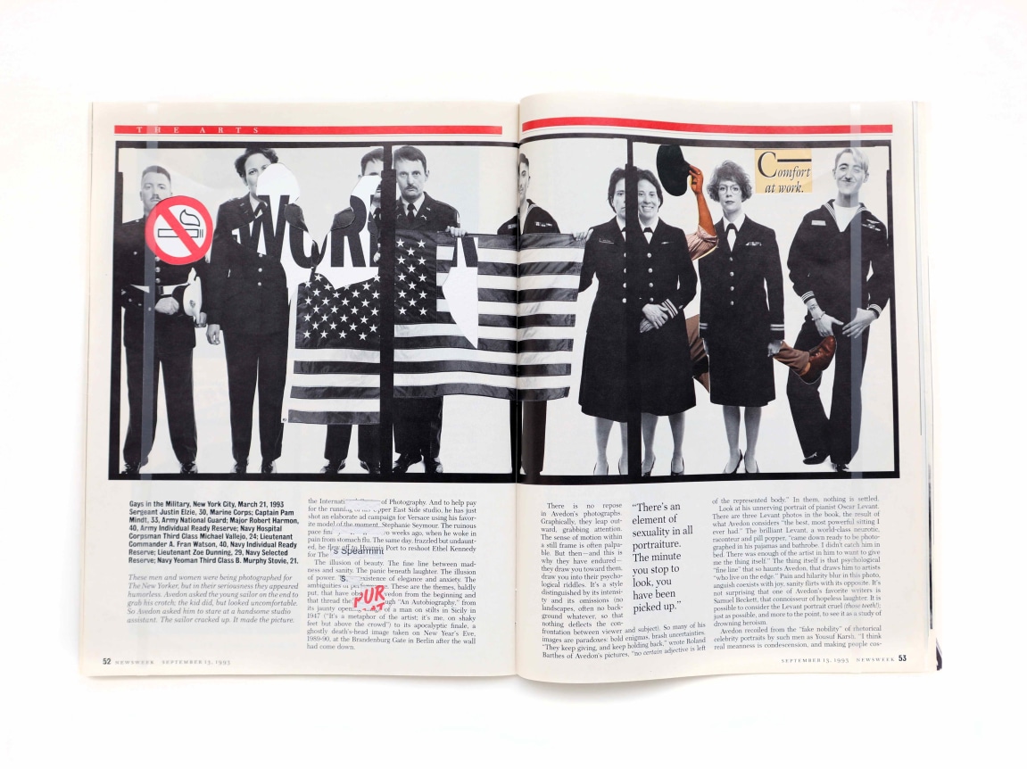 Robert Heinecken/Revised Magazine / Avedon - Newsweek, September 13, 1993/1993/Revised magazine