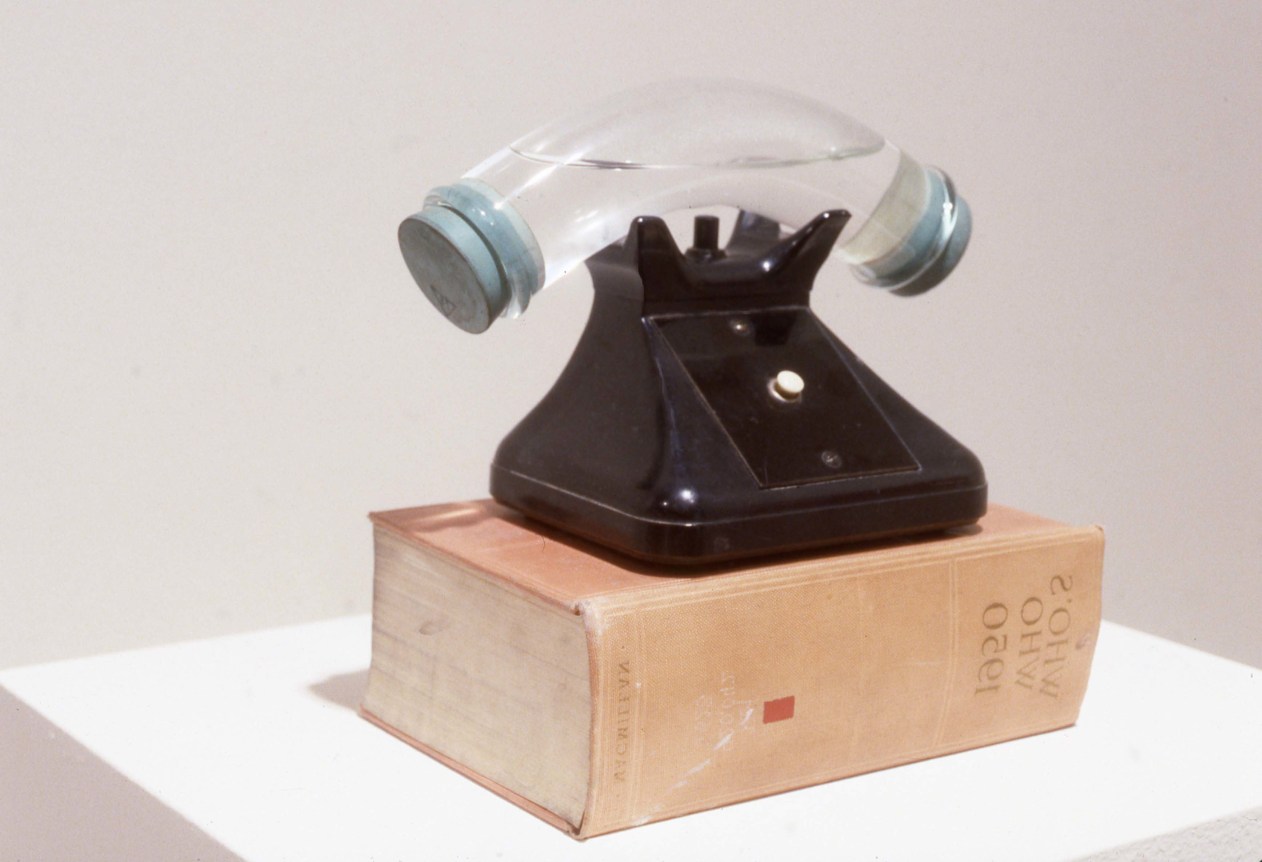 Installation view at Rhona Hoffman Gallery, Donald Lipski, 1986.