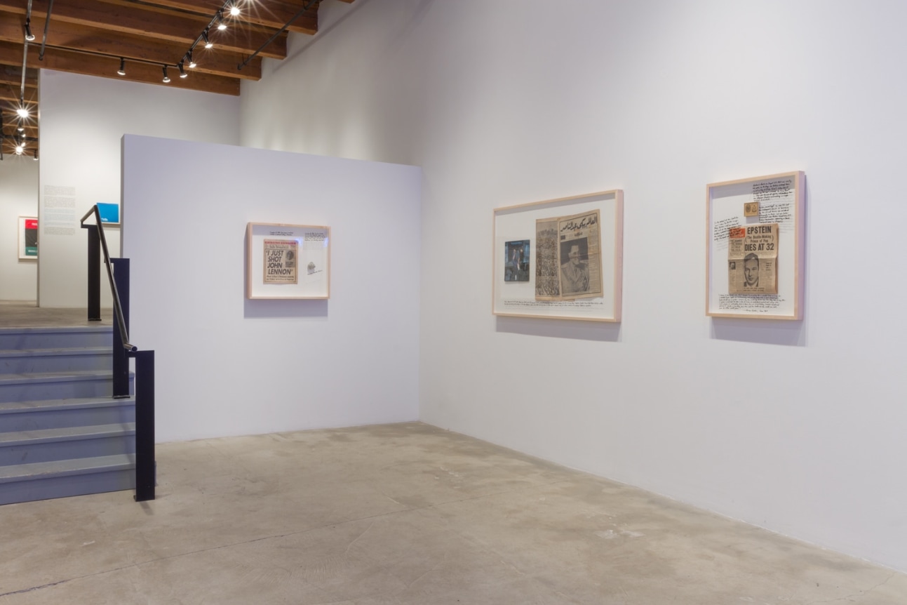 Installation view at Rhona Hoffman Gallery, Michael Rakowitz, The Breakup, 2014