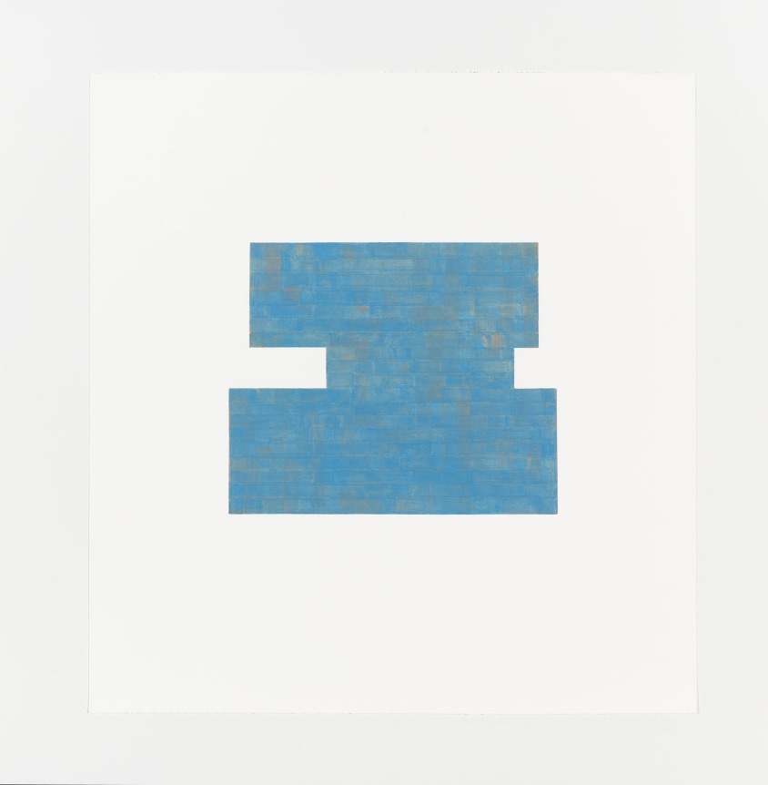 Study for Threshold - Plan, North [ blue with orange ] #2