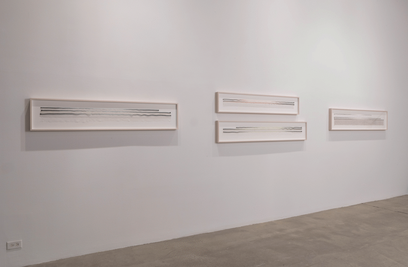 Installation view at Rhona Hoffman Gallery/Anne Wilson/a hand well trained/2017