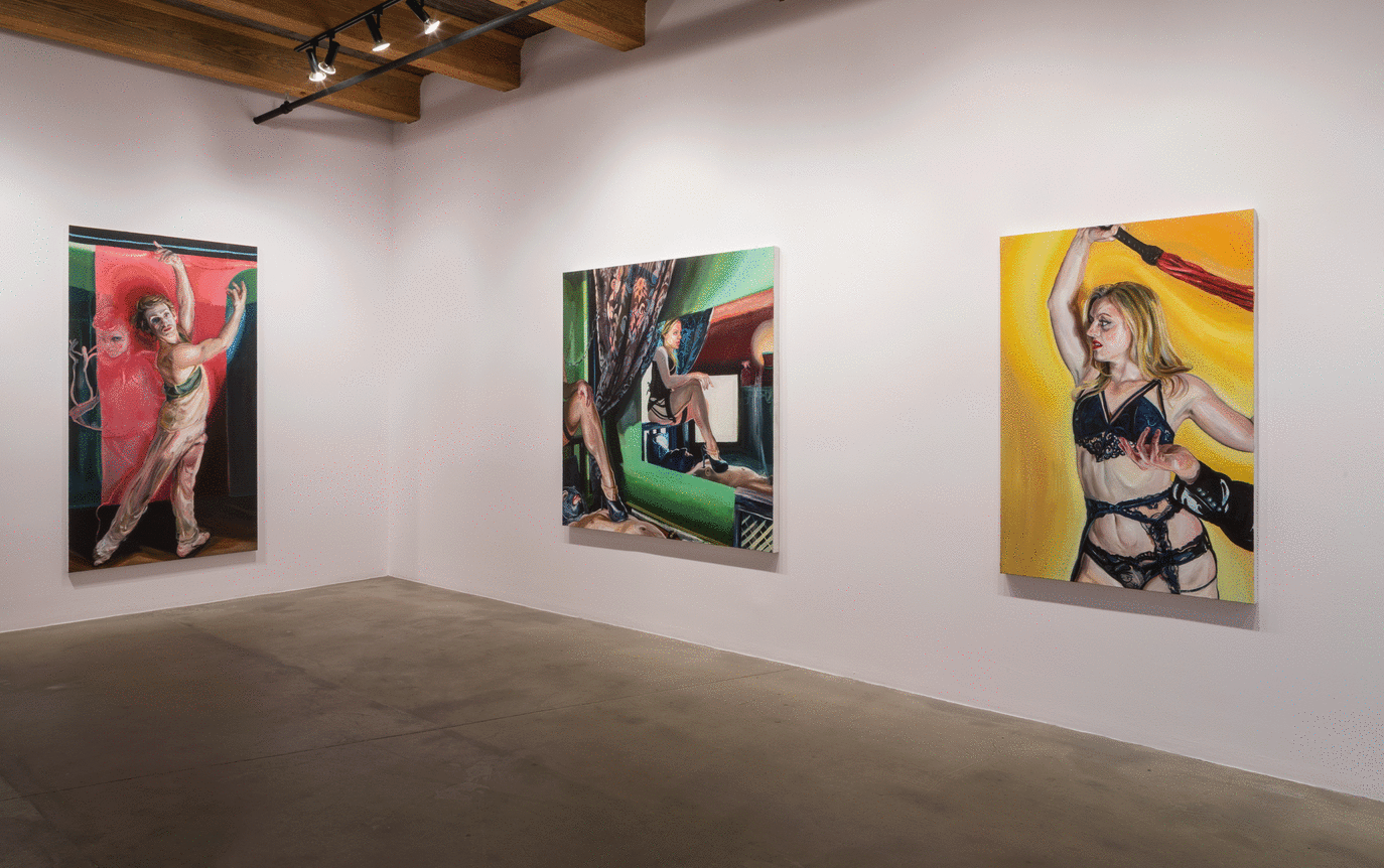 Installation view at Rhona Hoffman Gallery/Natalie Frank/Dancers and Dominas/2017