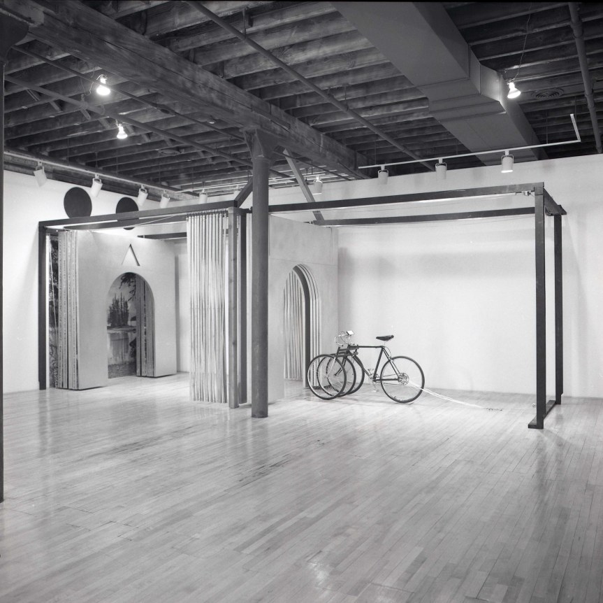 Installation view at Rhona Hoffman Gallery, Vito Acconci, 1981.