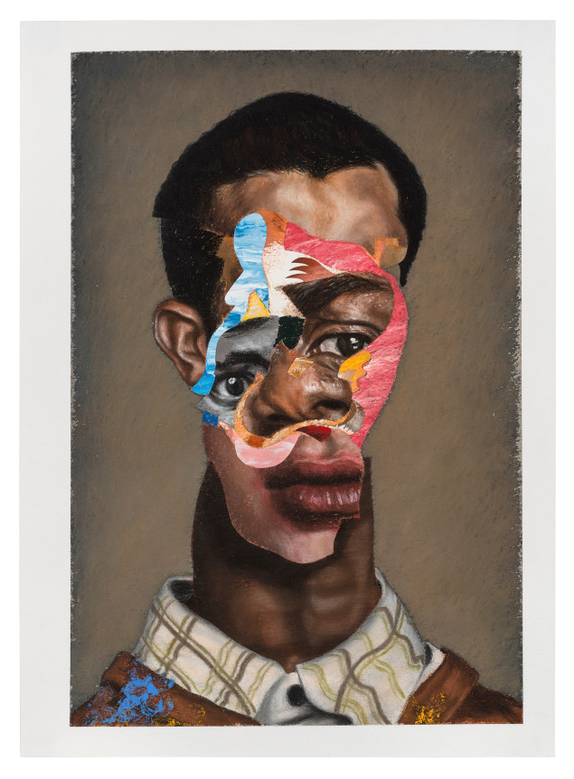 Uncles Dope,&nbsp;2017 Black charcoal, gouache, soft pastel, oil pastel, and paint stick on Coventry Vellum paper