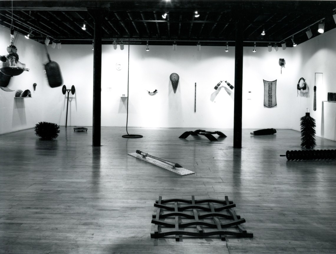 Installation view at Rhona Hoffman Gallery, Donald Lipski, 1984