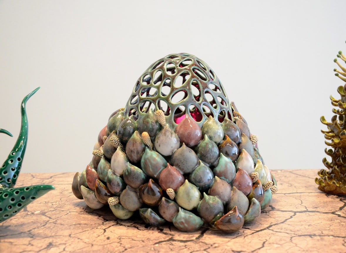 Installation view at Rhona Hoffman Gallery, Chris Garofalo, Edaphology of a Superterrestial Panmitic Population, 2015