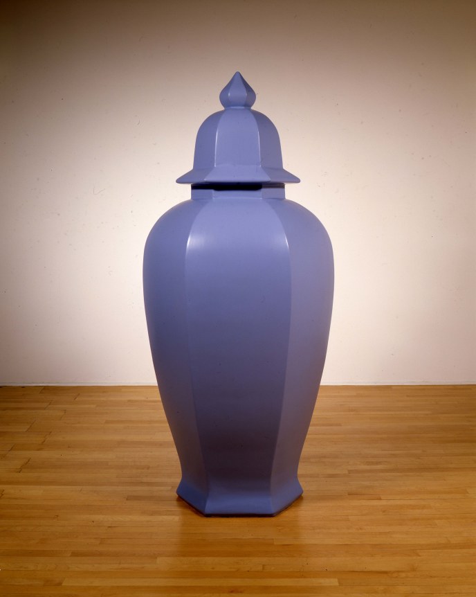 Installation view at Rhona Hoffman Gallery, Allan McCollum, 1989.