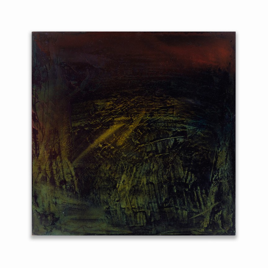 What black is this you say?&mdash;&ldquo;It&rsquo;s easier for young black men to rip an entire ATM out of a bank drive-thru machine and crack it open to get to the money than it is for them to get a job, Bank Account or Loan from that same bank&rdquo;&mdash;black (06.03.20),&nbsp;2020, Oil, mixed media on wood panel