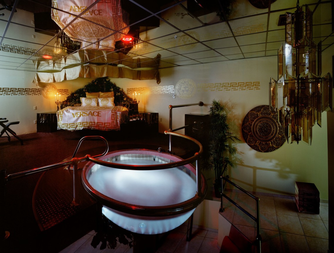 The Bedroom, 2011. C-print mounted on custom painted museum boxes or gold leafed, 30 x 40 inches, print.