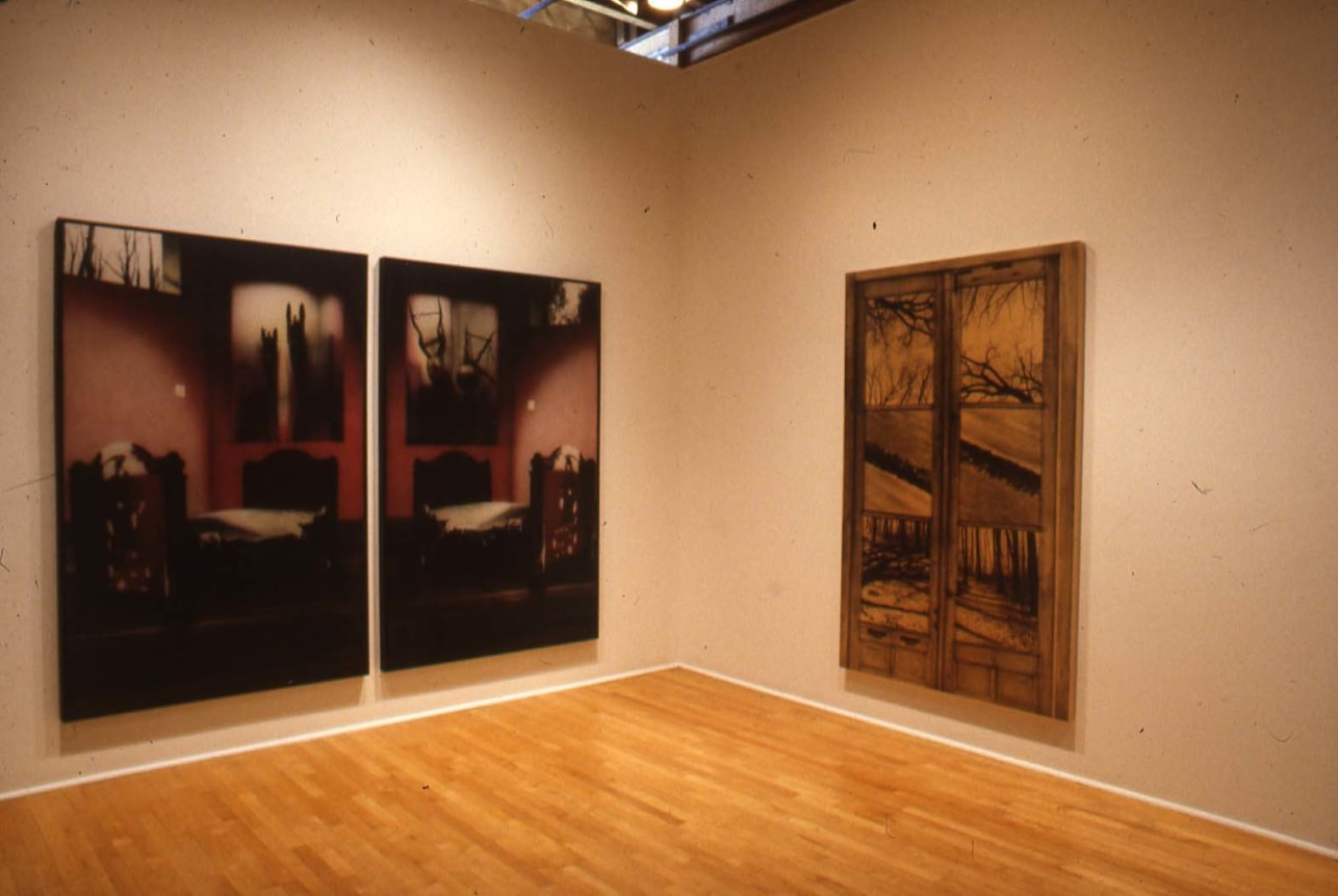 Installation view at Rhona Hoffman Gallery, Fariba Hajamadi,&nbsp;1990.