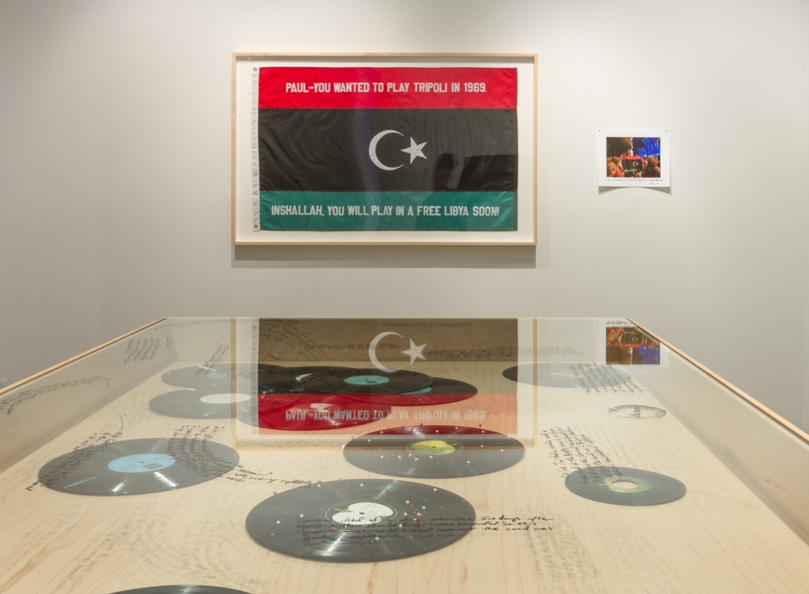 Installation view at Rhona Hoffman Gallery, Michael Rakowitz, The Breakup, 2014