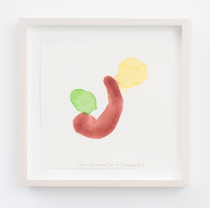 Spencer Finch.&nbsp;Color Notes (Summer), I,&nbsp;2020. Watercolor on paper,&nbsp;set of 25 notes, 7 x 7 inches, paper (each), 9 x 9 inches, frame (each).&nbsp;