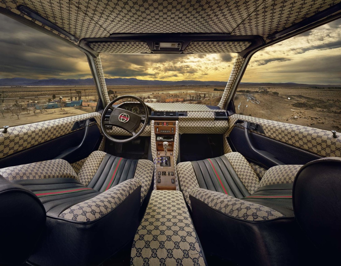 G-Gloom, 2011. C-print mounted on custom painted museum boxes or gold leafed, 55 x 70.5 inches, print.