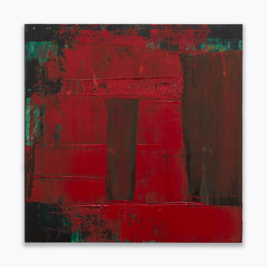 What black is this you say?&mdash;&ldquo;None of your business&rdquo;&mdash;black (11.06.20), 2020, Oil, mixed media on wood panel