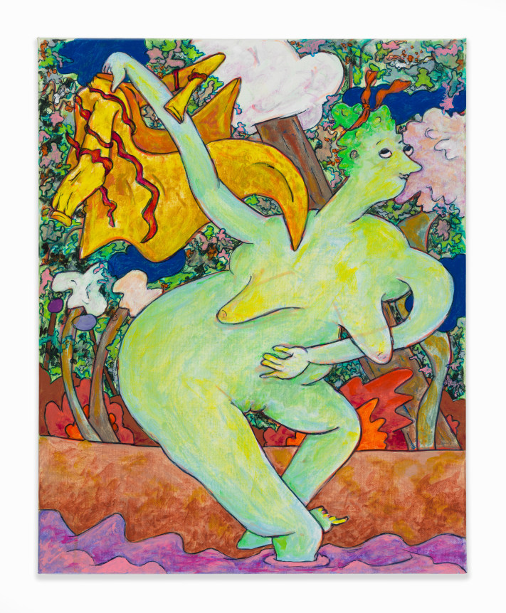 Gladys Nilsson, Wader, 2018, Acrylic on canvas