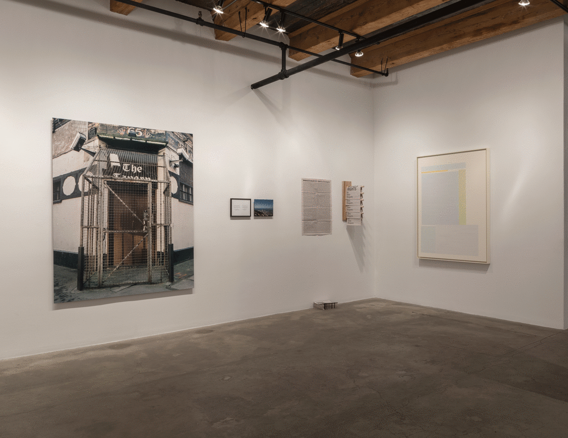 Installation view at Rhona Hoffman Gallery/40 Years Part 3/Political/2017