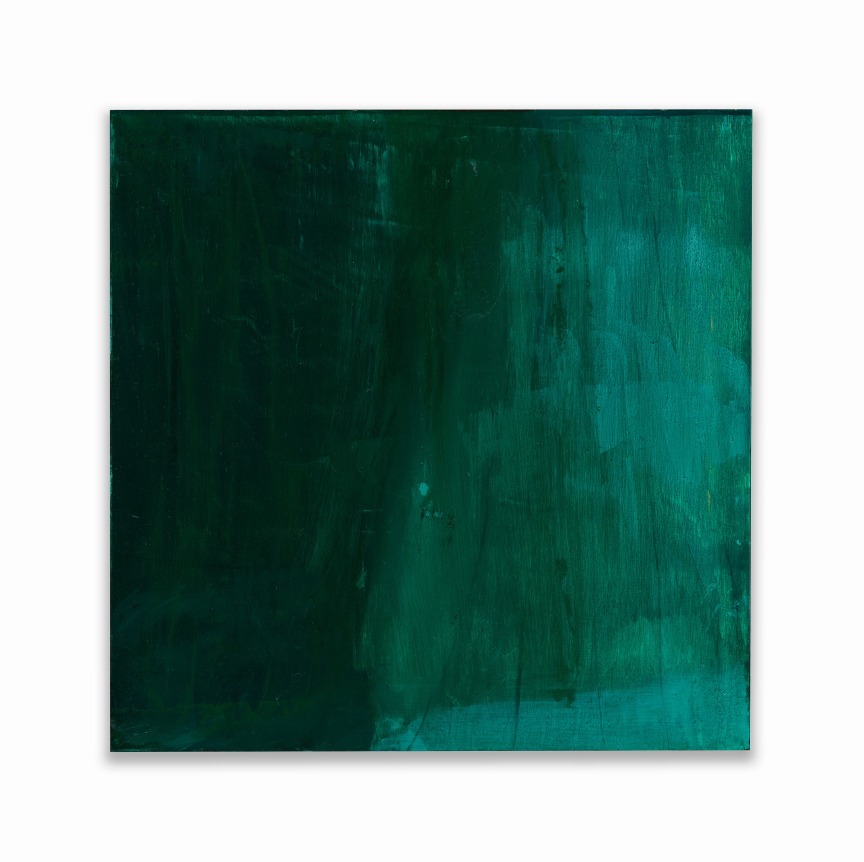 Amanda Williams.&nbsp;What black is this you say?&mdash;-&ldquo;Your mother calmly explaining to you all from her perch in the front seat of the car, that you had better not embarrass her nor the race once you get inside Evergreen Plaza.&rdquo;&mdash;-black (study for 06.11.20),&nbsp;2020. Oil, mixed media on wood panel. 20 x 20 inches.&nbsp;