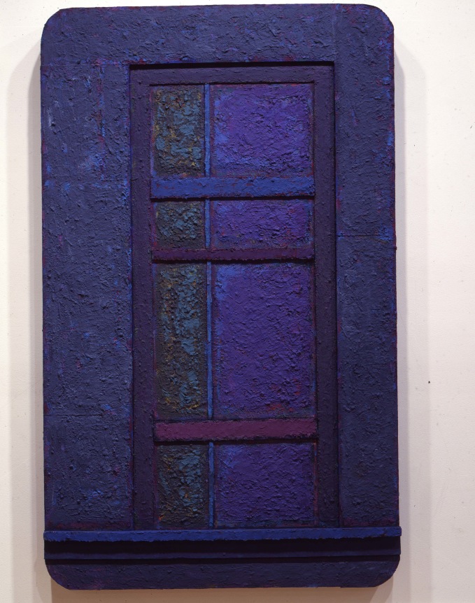 Installation view at Rhona Hoffman Gallery, Ralph Humphrey, Paintings, 1984