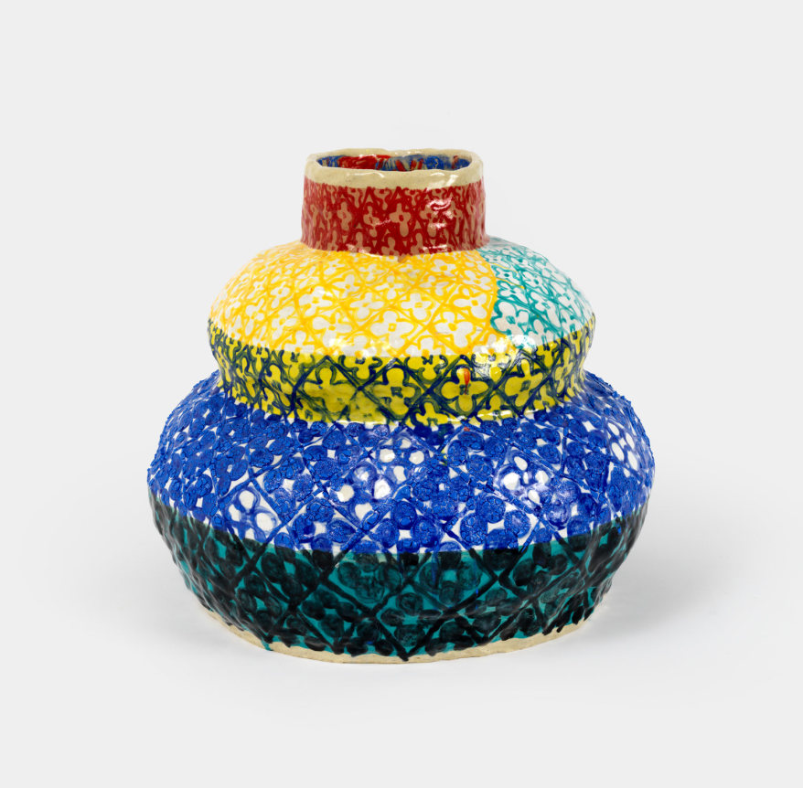 Double Gourd (Primary Triad),&nbsp;2020, Glazed ceramic