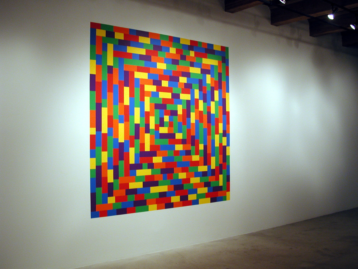 Installation view at Rhona Hoffman Gallery, Sol LeWitt, New Wall Drawings and Gouaches, 2003-2004