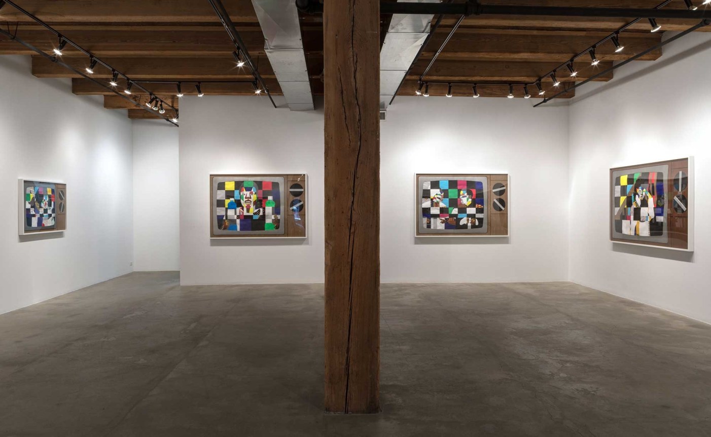 Installation view at Rhona Hoffman Gallery/Derrick Adams/Tell Me Something Good/2017