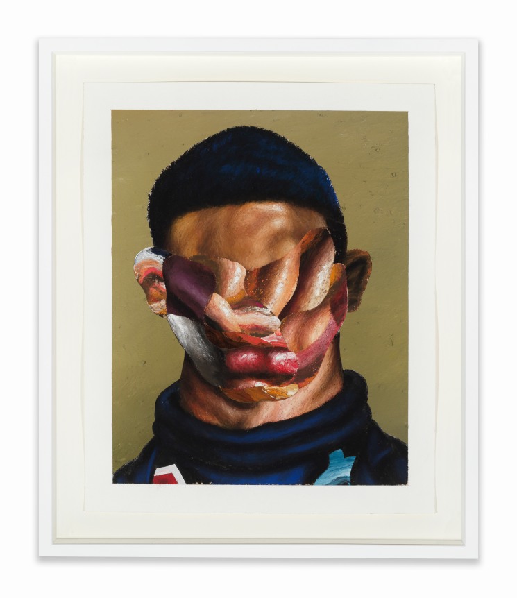 Sniffing For The Green, 2020.&nbsp; Oil paint, paint stick, oil pastel, soft pastel, gouache on Coventry vellum paper, 16 x 13 inches.