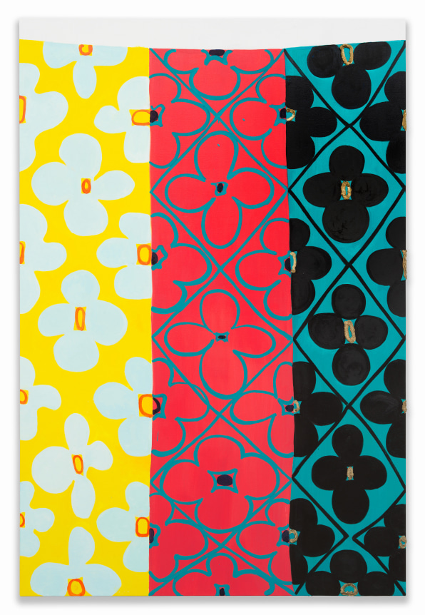 Footsteps, 2022 Oil and metallic oil on canvas