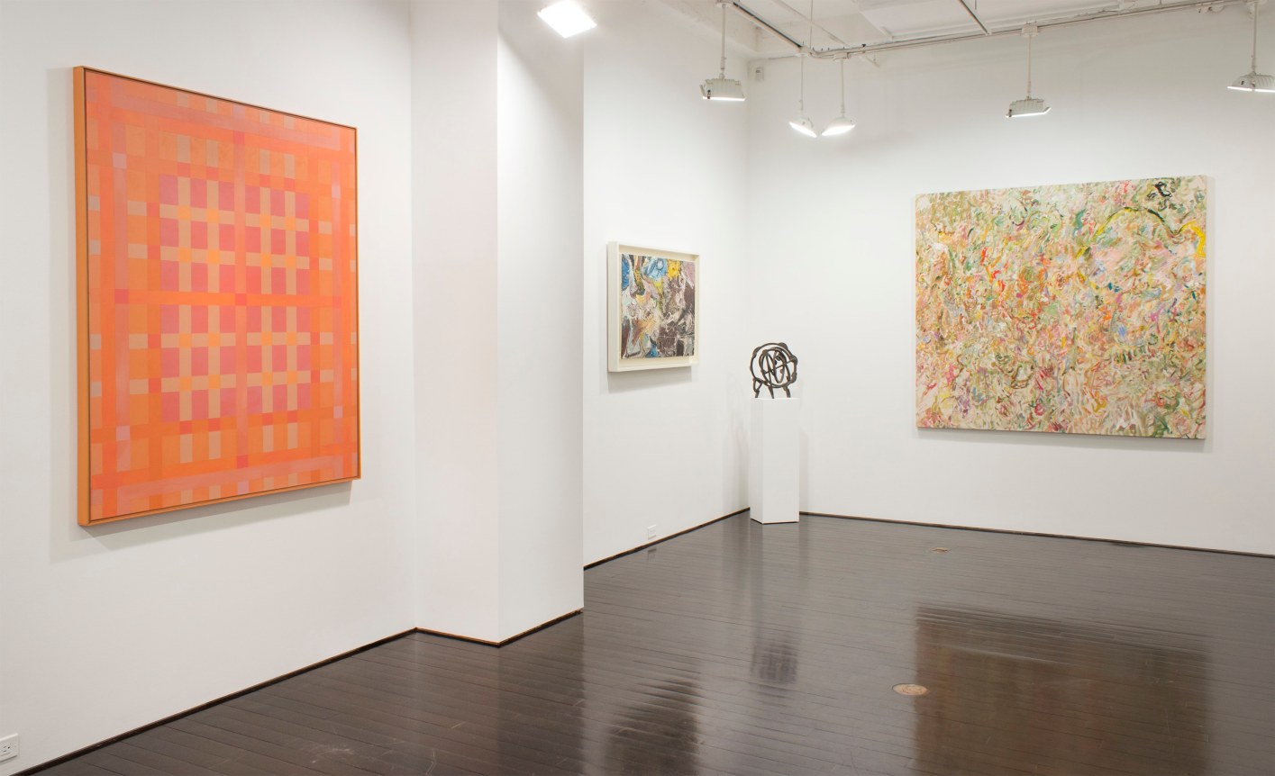 vincent longo, cleve gray, larry poons, joel perlman, loretta howard gallery