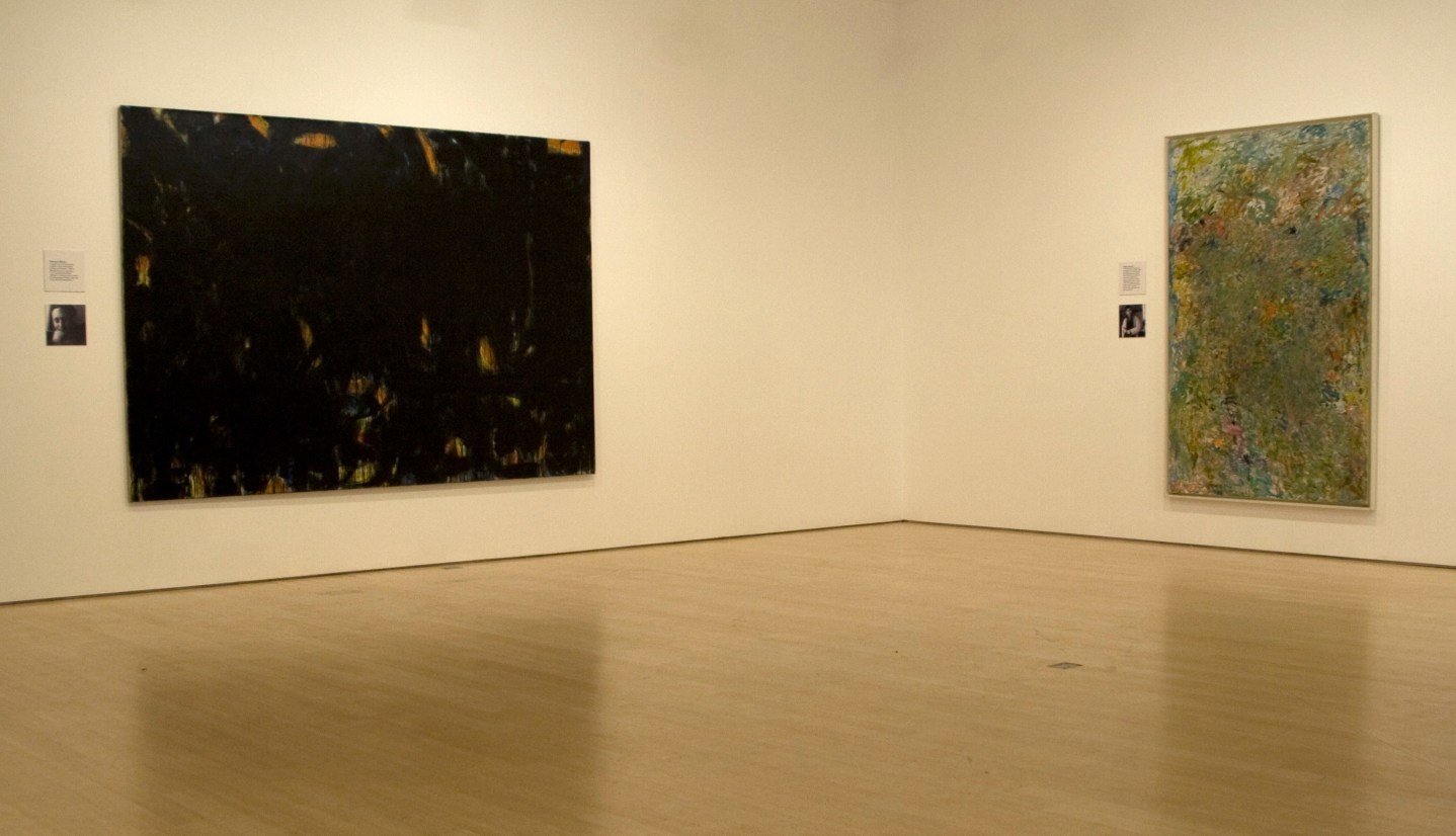 NORMAN BLUHM, Noir, 1954; MILTON RESNICK, Return, 1960​, &nbsp;