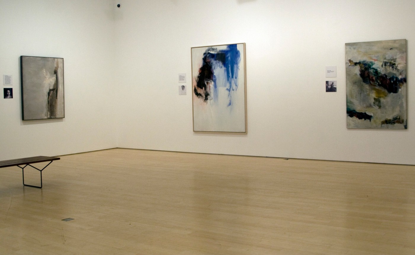 JULES OLITSKI, In memory of Slain Demikovski, 1958; CLEVE GRAY, Les Jours S&#039;en Vont, 1963; SHIRLEY JAFFE, Untitled, 1954