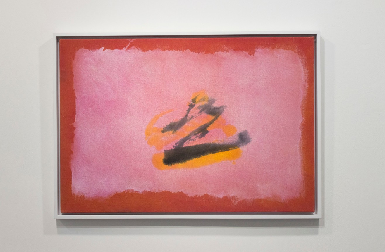 Cleve Gray pink painting