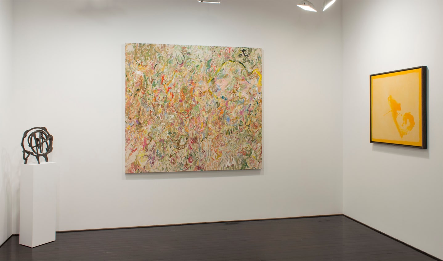 vincent longo, cleve gray, larry poons, joel perlman, loretta howard gallery