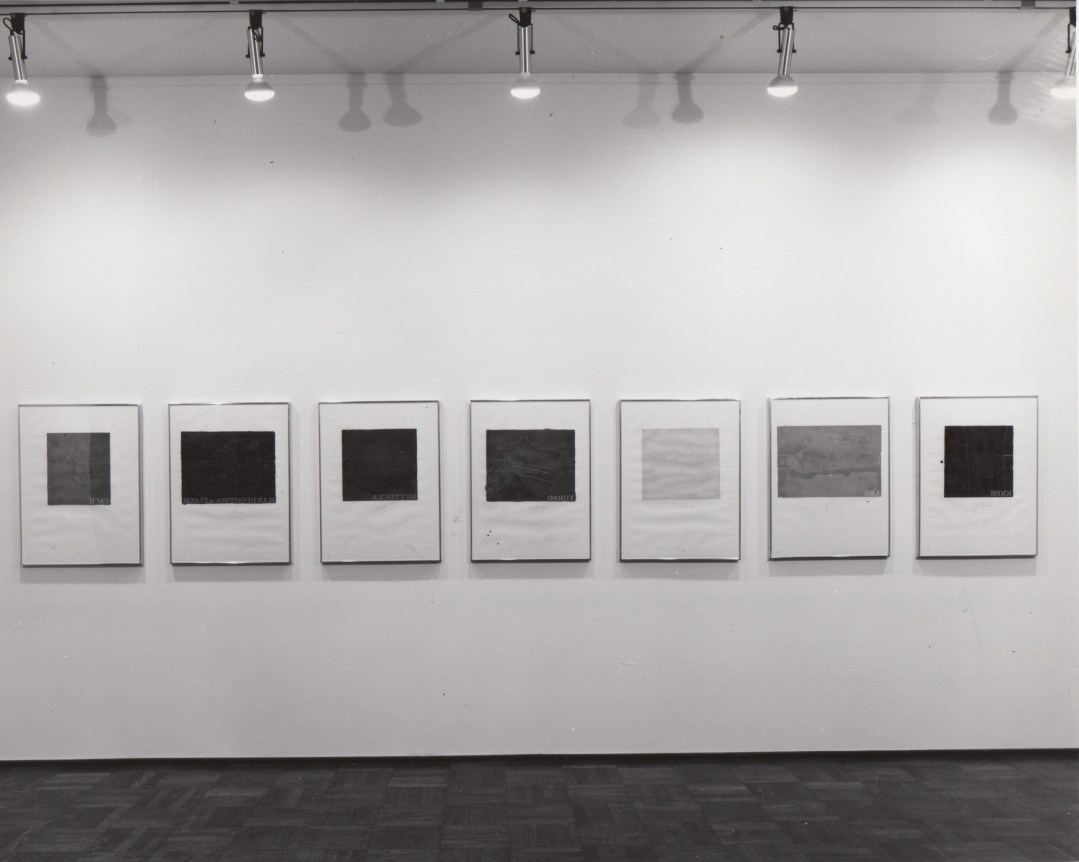 Installation view, Jasper Johns: Four Panel Prints, 4 EAST 77